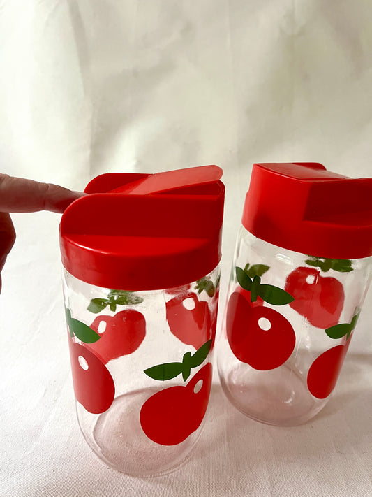Set vintage Franse voorraad potten