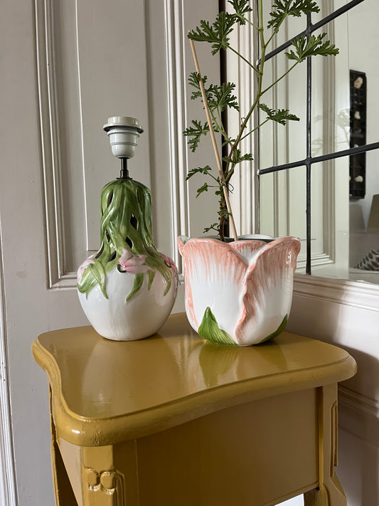 Vintage tulp bloempot