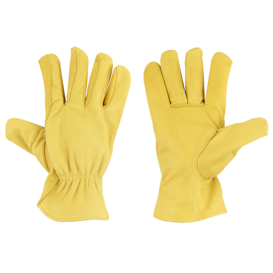 Leren tuinhandschoen