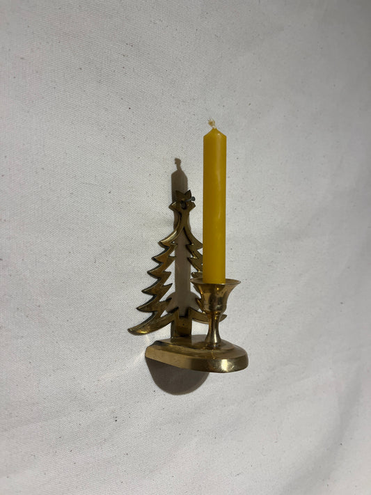 Kerstboom kandelaar brons