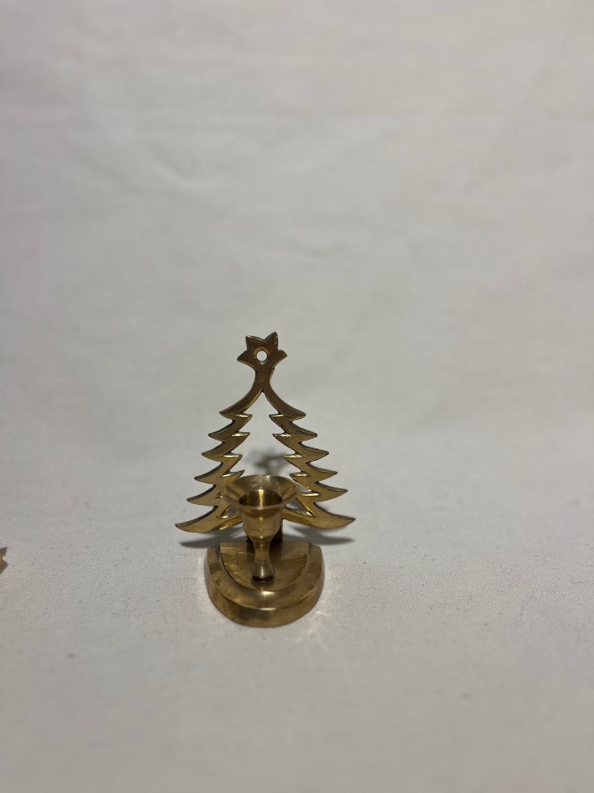 Kerstboom kandelaar brons