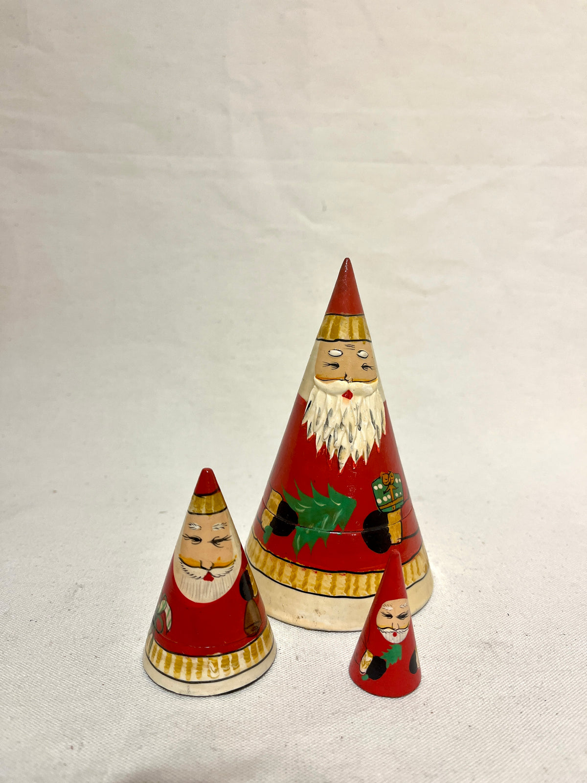 Matrouska kerstmannen hout