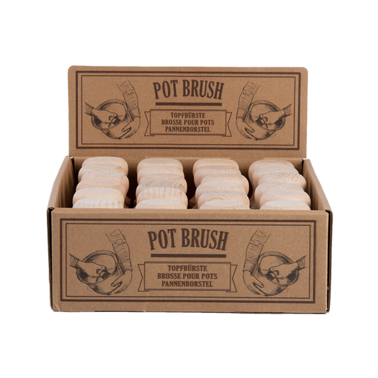 Pannenborstel beukenhout met kokos vezels