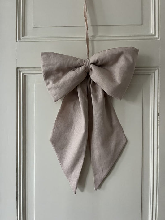 Festive XL bow soft pink