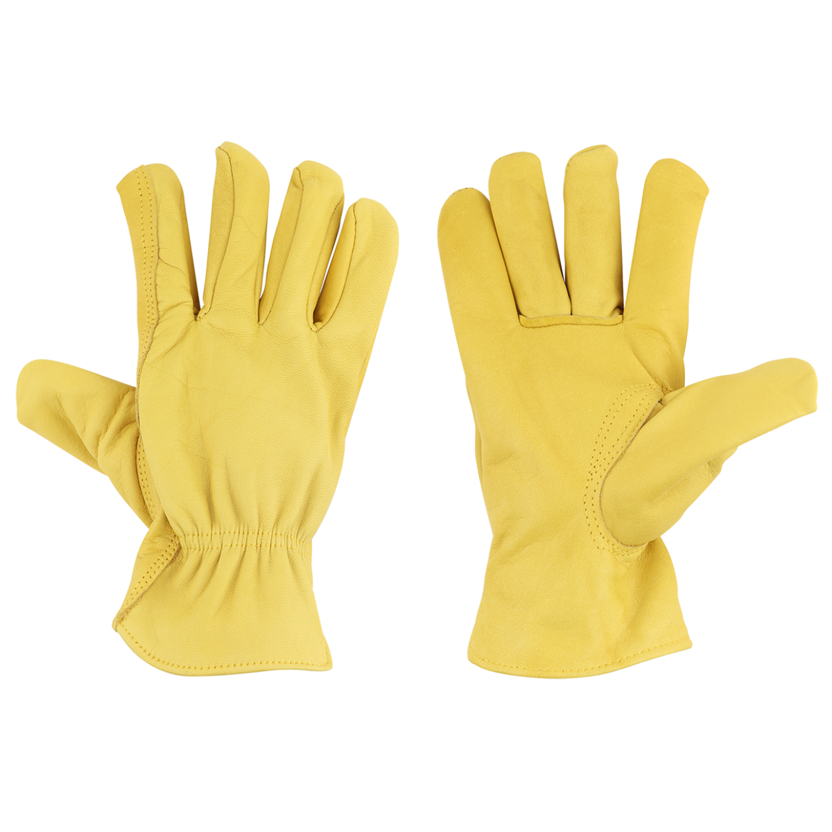 Leren tuinhandschoen