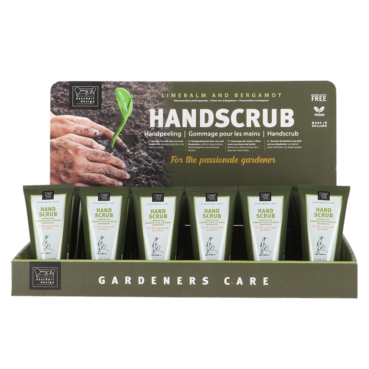 Hand scrub, for the passionate gardener