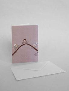 Bicycles, gevouwen kaart met A6 envelop