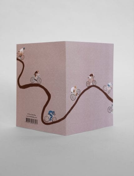 Bicycles, gevouwen kaart met A6 envelop