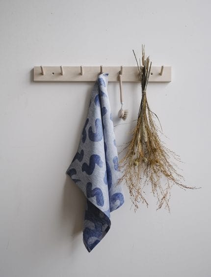 Fine Little Day linnen theedoek Udon in blauw