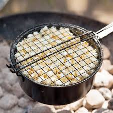 Popcorn pan voor open vuur, outdoor