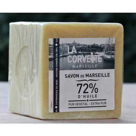 Blok biologsiche Marseillezeep naturel 400 gram