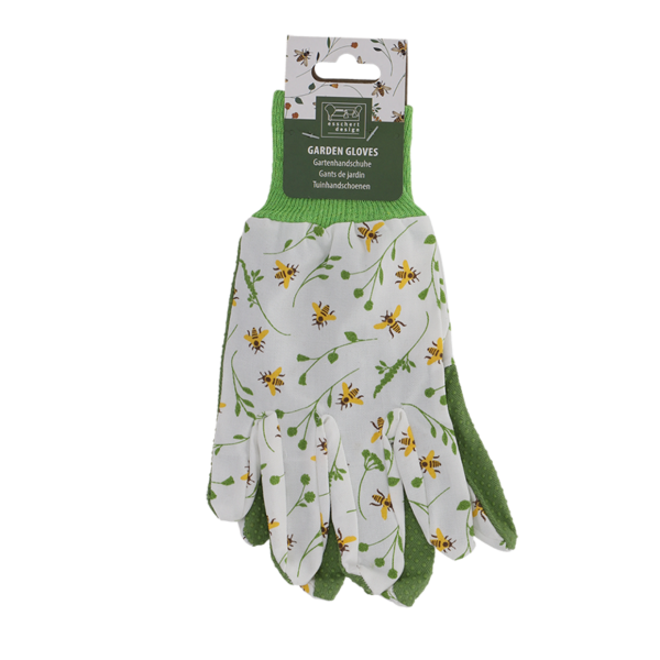 tuinhandschoenen met bijenprint