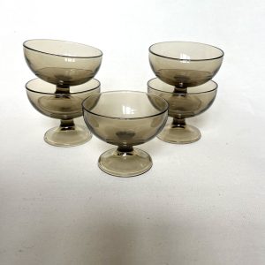 Franse ijscoupe dessert glazen